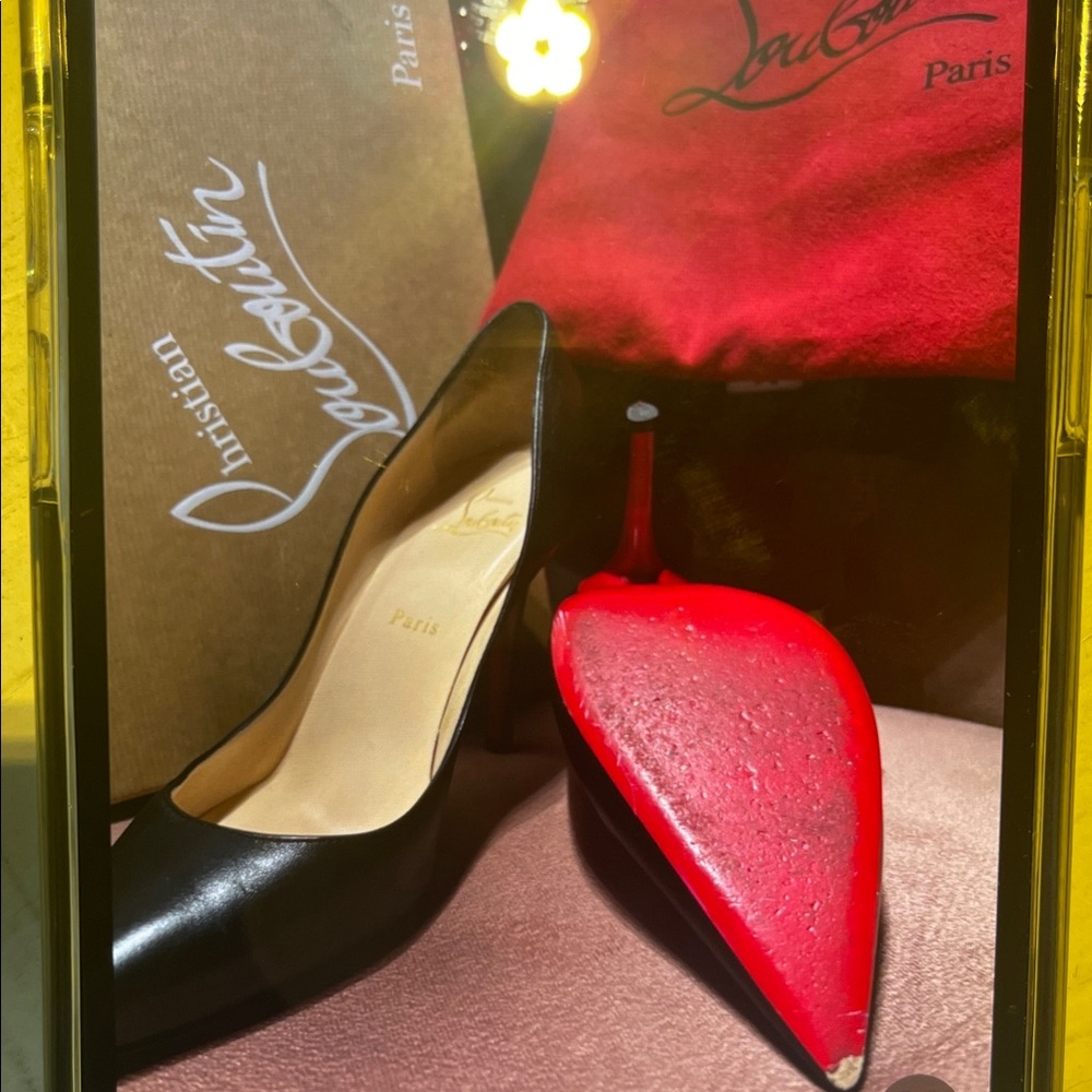 Christian Louboutin Black Heels with Red Soles